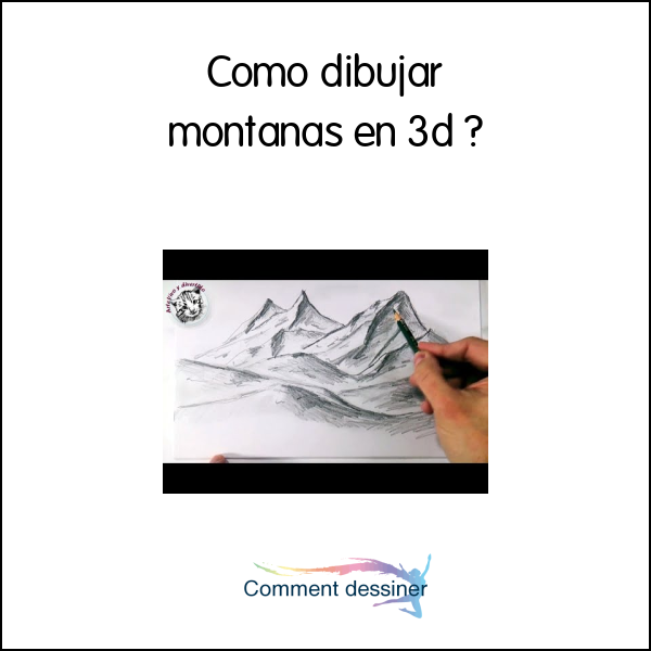 Como dibujar montañas en 3d